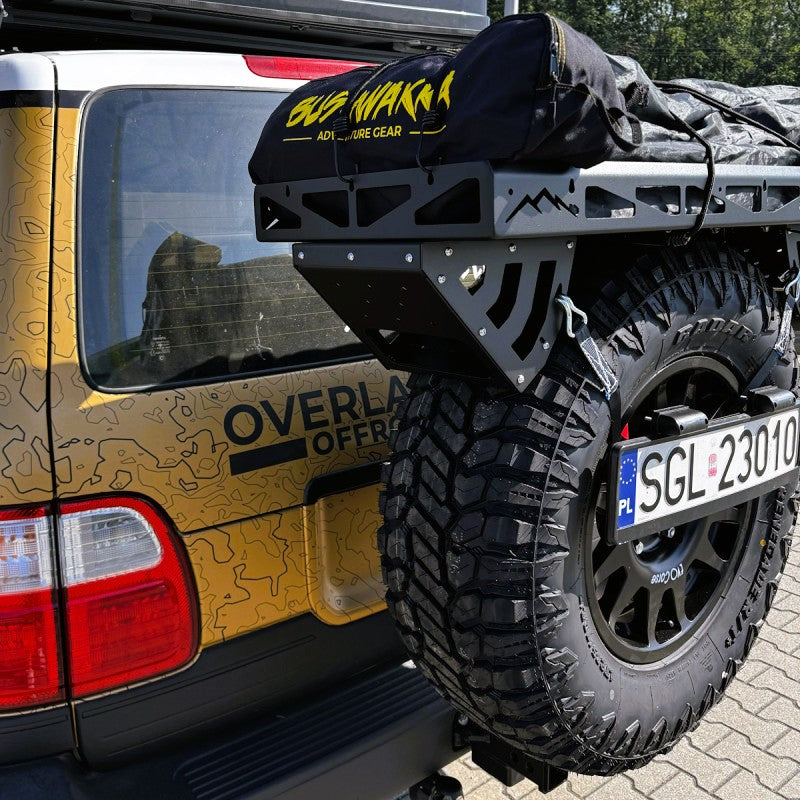 4x4 Spare Wheel Storage Platform – Aluminum – Universal Fit (28" to 37")