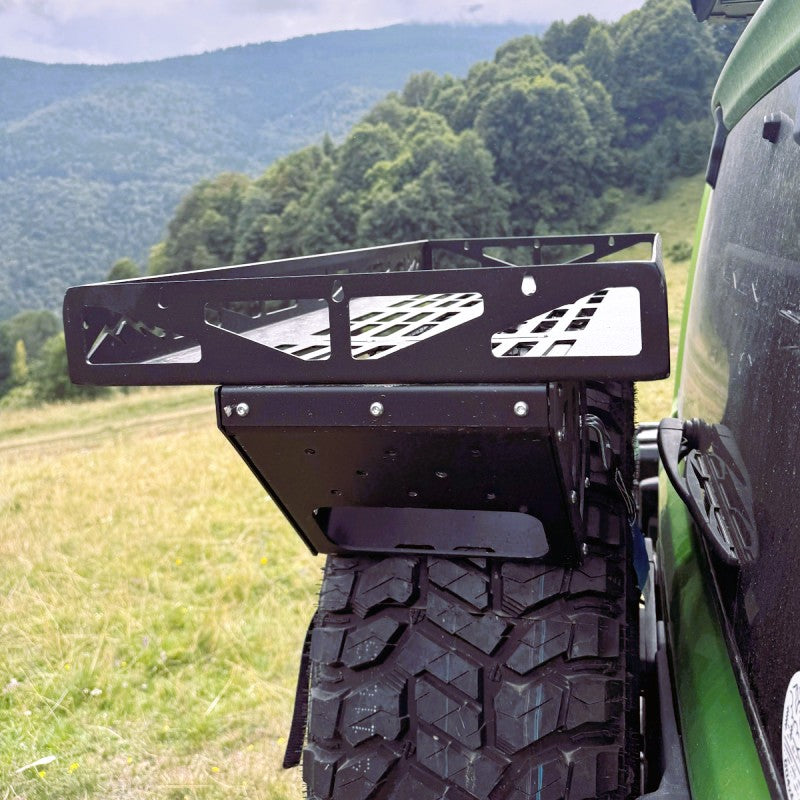 4x4 Spare Wheel Storage Platform – Aluminum – Universal Fit (28" to 37")