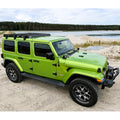 Galerie de Toit Aluminium – Jeep Wrangler JLU (2018–…) – Version Courte (Fixation Gouttières)