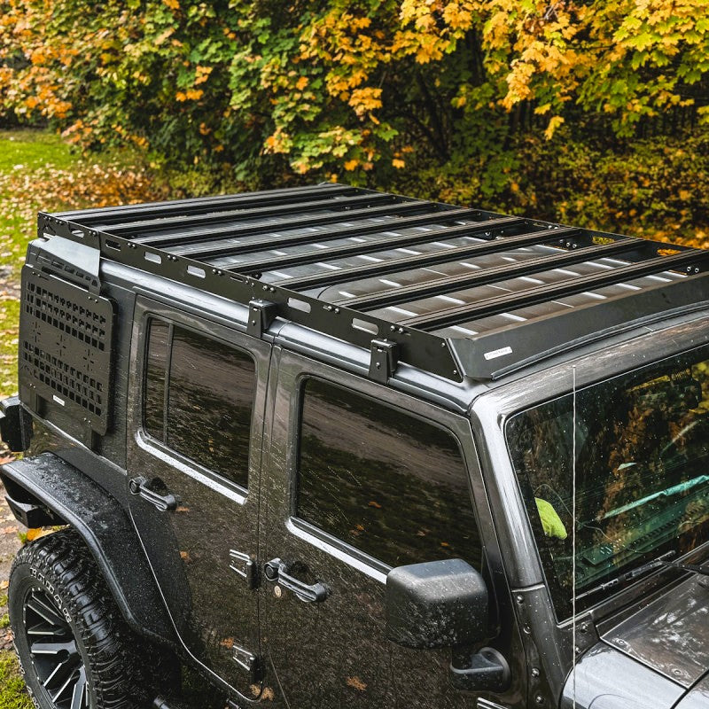 Galerie de Toit Aluminium – Jeep Wrangler JKU (2006–2018) – Version Longue (2150 × 1370 mm)