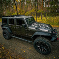 Galerie de Toit Aluminium – Jeep Wrangler JKU (2006–2018) – Version Courte (1230 × 1370 mm)