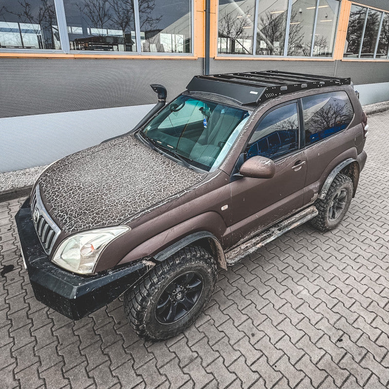 Galerie de Toit Aluminium – Toyota Land Cruiser 120 (2002–2009) – Version 3 Portes