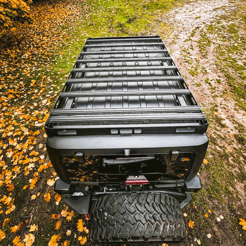 Galerie de Toit Aluminium – Jeep Wrangler JKU (2006–2018) – Version Longue (2150 × 1370 mm)